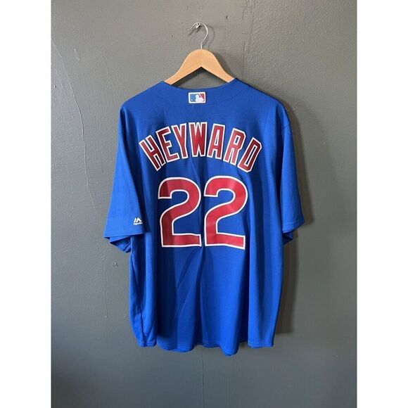 Majestic Chicago Cubs MLB Baseball Genuine Home Jersey Men’s Size 2XL Blue NWT - Picture 2 of 3